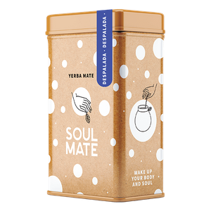 Yerbera – Scatola di latta + Soul Mate Orgánica Despalada 0,5 kg