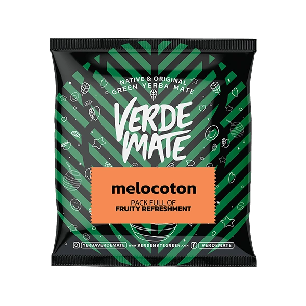 Verde Mate Green Melocoton - packaging