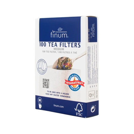 12 x Filtros de papel para té - tamaño M (100 unidades)