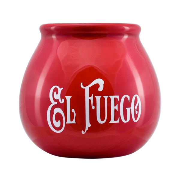 Keramická kalabasa s logem El Fuego (červená) 300ml