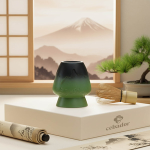 Kusenaoshi – Keramický stojan pod chasen – Mountain (zelená)