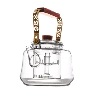 Glaskanne mit einem Teeei  Ornamento 1000 ml