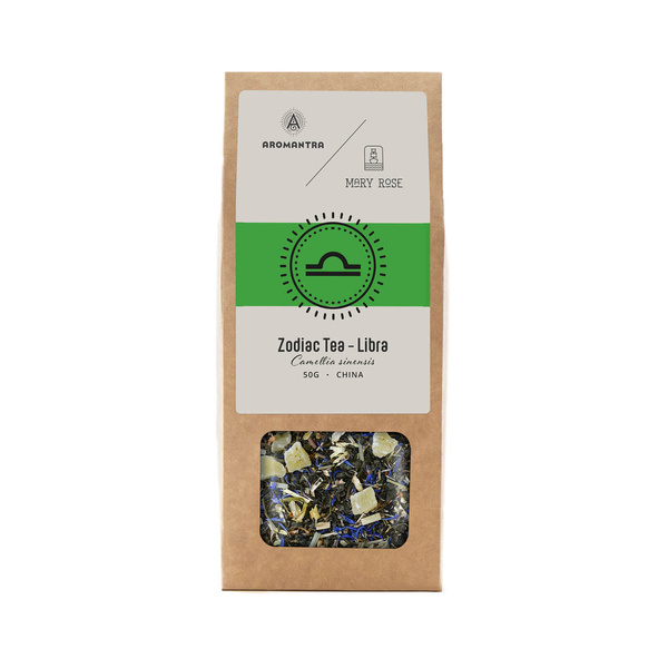 Aromantra x Mary Rose – Té del Zodíaco – Libra (té verde) 50 g