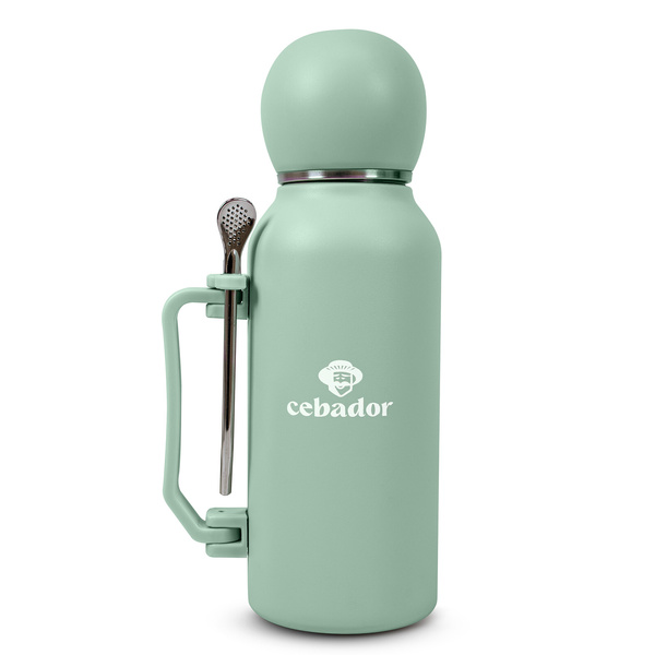 24 x YerbaGo – Termo con calabaza y bombilla 1,3 L – pistacho