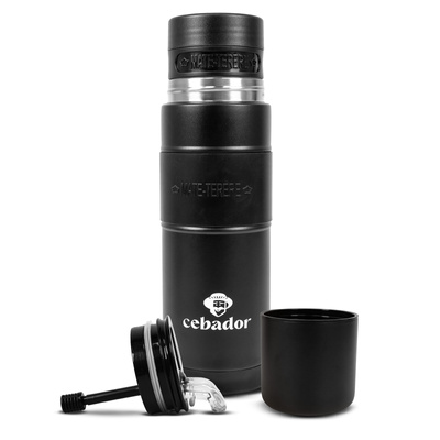 Yerbomos XL ALL IN ONE - 750 ml - Matero, termos i bombilla w jednym (czarny)
