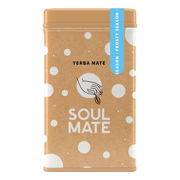Yerbera – Boîte en métal + Soul Mate Orgánica Frosty Season 0,5 kg