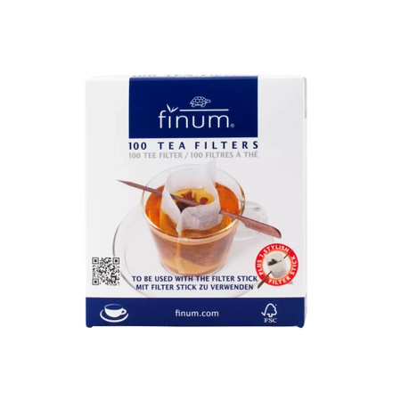 12 x filtri per tè in carta (100 pezzi) con bastoncino