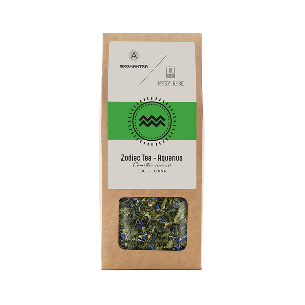 Aromantra x Mary Rose – Thé de l’horoscope – Verseau – Thé vert – 50 g