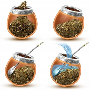 Analogový teploměr + yerba mate 50g