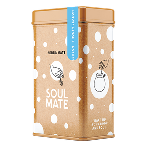 Yerbera – Boîte en métal + Soul Mate Orgánica Frosty Season 0,5 kg