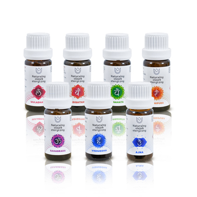 Sada pro aromaterapii: 7 přírodních éterických olejů pro 7 čaker