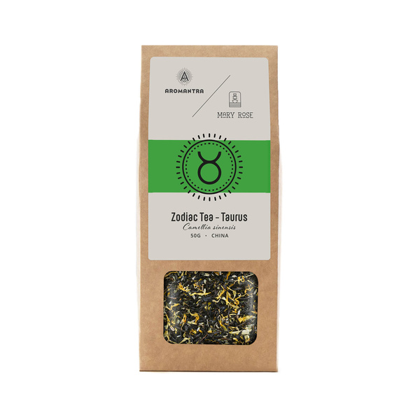 Aromantra x Mary Rose – Herbata zodiakalna – Byk (czarna) 50 g