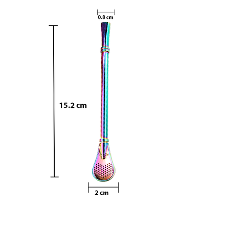 720 x Bombilla Gringo Arco Iris Tęczowa
