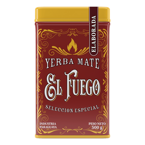 32 x Yerbera - Lata de El Fuego Elaborada 0,5 kg