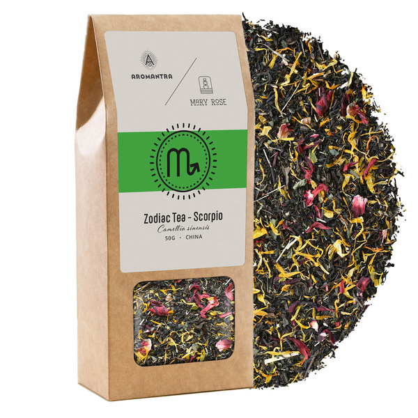 Aromantra x Mary Rose – Sternzeichen-Tee – Skorpion (schwarzer Tee) 50 g