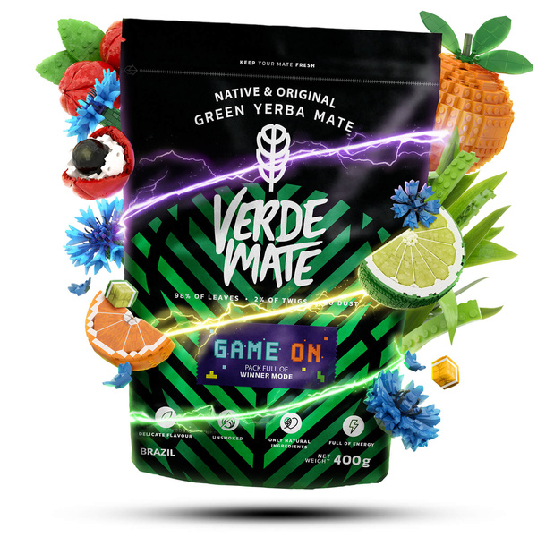 Verde Mate Green Game On 0.4 kg – yerba mate for gamers with energy drink flavour