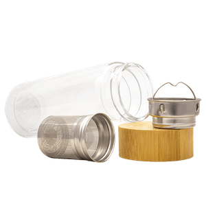Mate to Go – glass thermos with infuser (300 ml)