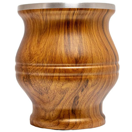 80 x TermoColador - pot with strainer + bombilla - wood colour