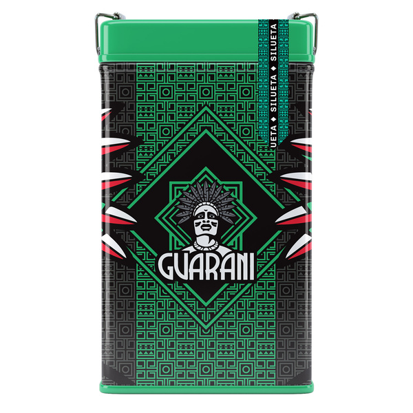 Yerbera – Lata metálica + Guarani Silueta 0,5 kg