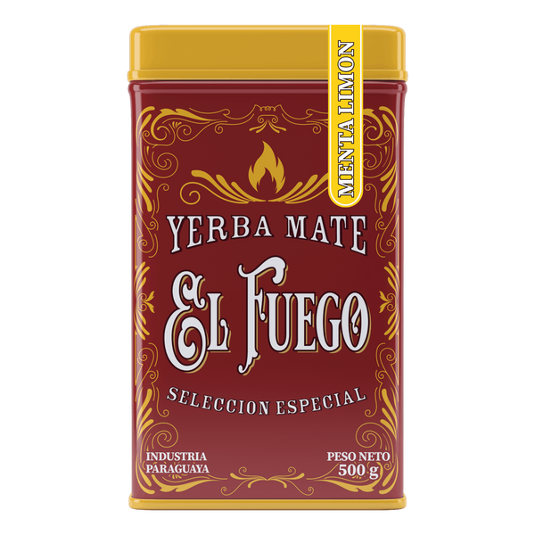 Yerbera - Plechovka + El Fuego Menta Limon 0,5kg 