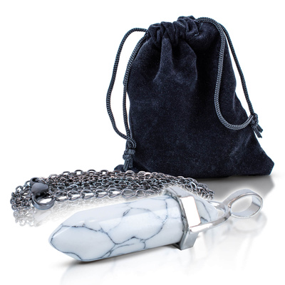 Pendant with White Turquoise