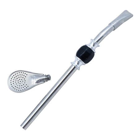 240 x Bombilla Grande con pietra - nero