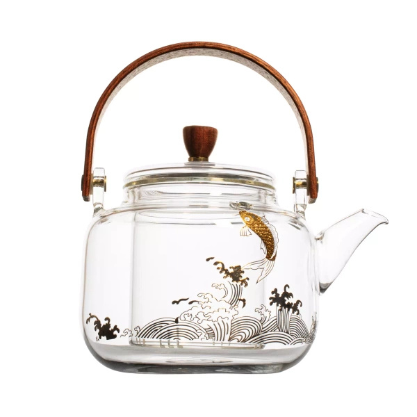 Tetera de cristal con cafetera Pescado 500 ml