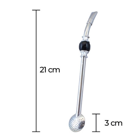 240 x Bombilla Bomba avec pierre - noir