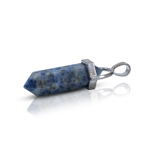 Přívěsek s Blue Spot Stone v sáčku + řetízek