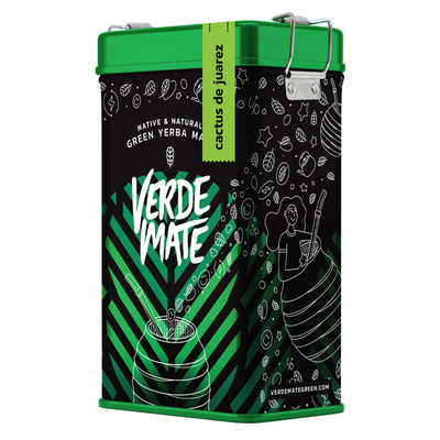 Yerbera – Metalldose + Verde Mate Green Cactus de Juarez 0,5 kg