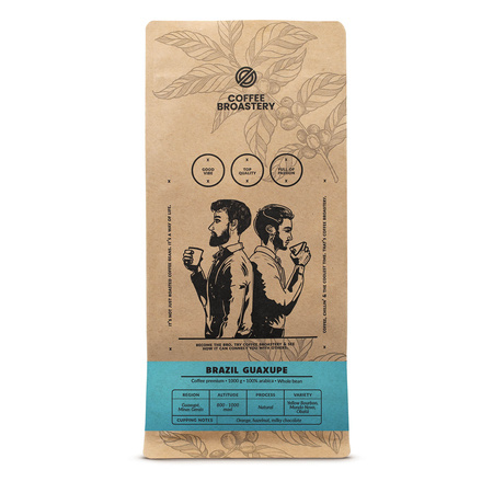 28 x Coffee Broastery - Café arábica en grano Brazil Guaxupe Premium 1 kg