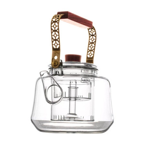 4 x pichet en verre Ornamento avec infuseur 1000 ml