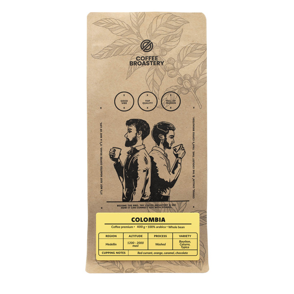 Coffee Broastery - Café arábica en grano Colombia Medellin Premium 400 g
