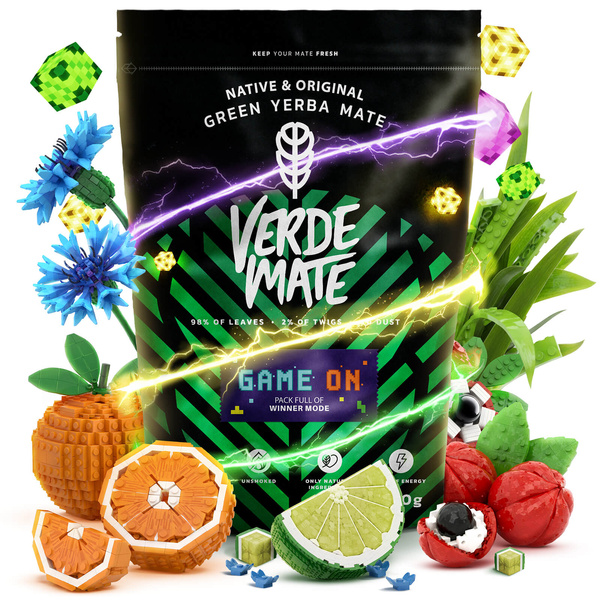 Verde Mate Green Game On 0.4 kg – yerba mate for gamers with energy drink flavour