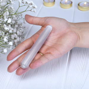 Selenite – bacchetta da massaggio (pietra levigata)