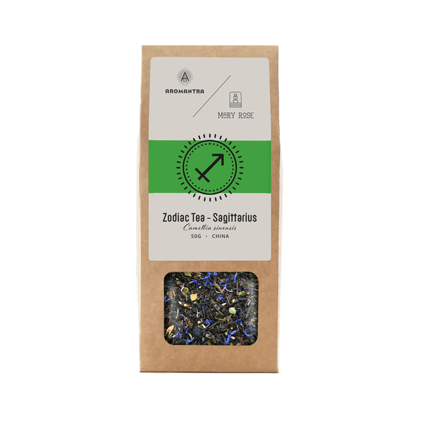 Aromantra x Mary Rose – Herbata zodiakalna – Strzelec (czarna) 50 g