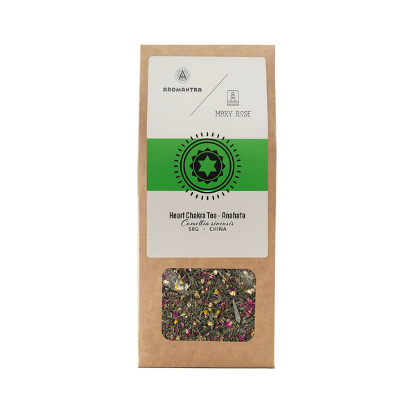 Aromantra x Mary Rose – Herzchakra-Tee Anahata (grüner Tee) 50 g