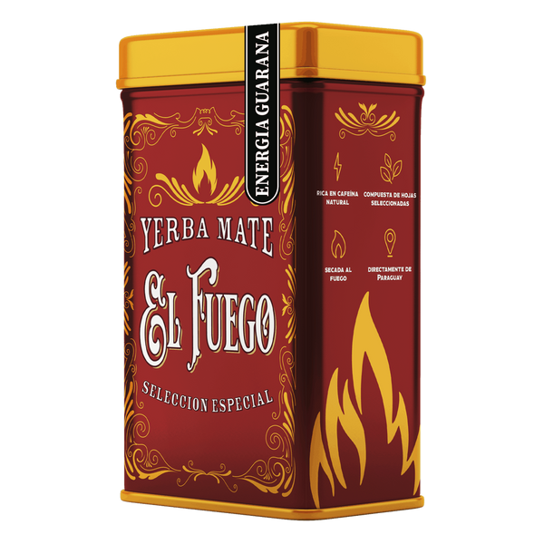 Yerbera – Metalldose + El Fuego Energia Guarana 0,5 kg