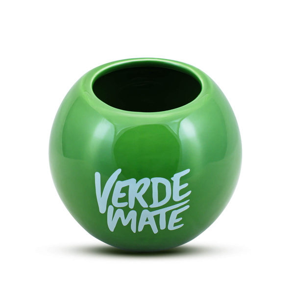 Taza Mate Cerámica Verde Mate Manzana
