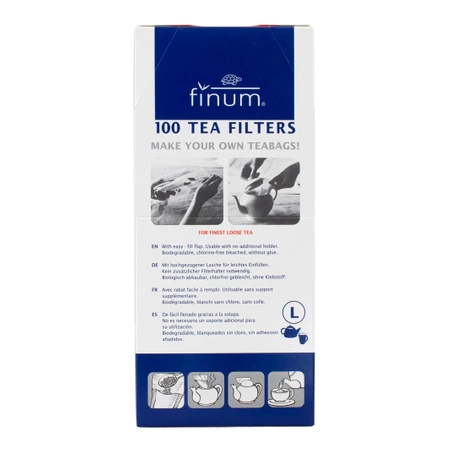 12 x Paper tea filters - size L (100 pieces)