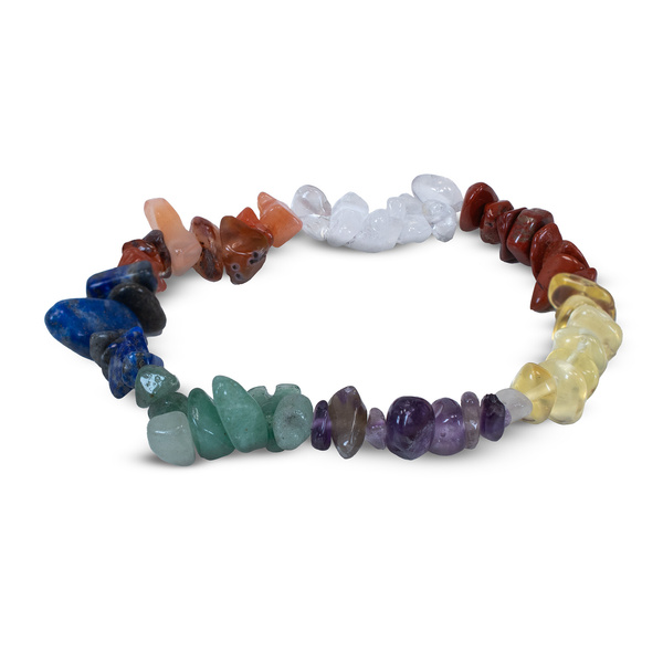 Set de piedras de chakras con pulsera – en caja de regalo