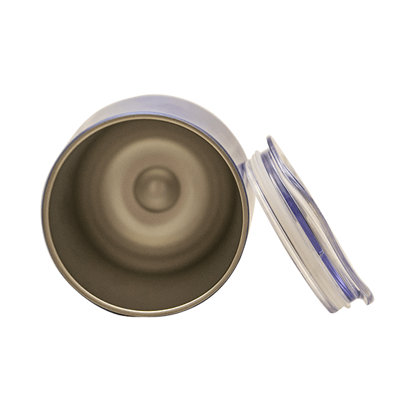 TermoLid – stainless steel vessel with a lid – Cebador (silver) – 350 ml