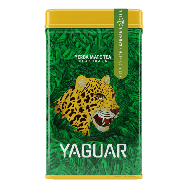 Yerbera – Boîte en métal + Yaguar Cannabis 0,5 kg