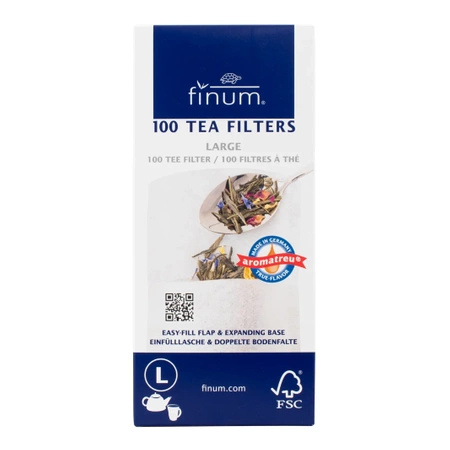 12 x Filtri per tè in carta - misura L (100 pezzi)