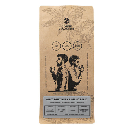 28 x Coffee Broastery - Kawa ziarnista Amico dall'Italia Espresso Roast 1 kg