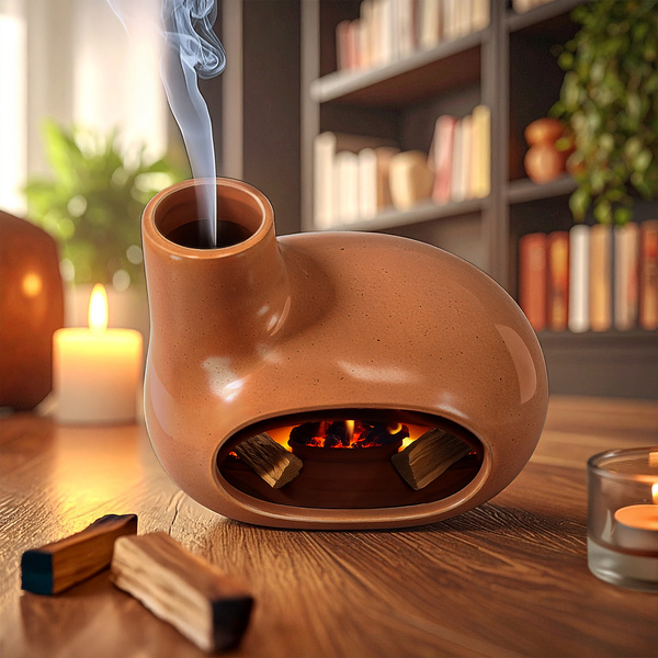 "Oasis of Calm" Tealight Holder – beige