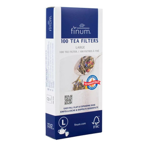 12 x Filtros de papel para té - tamaño L (100 unidades)