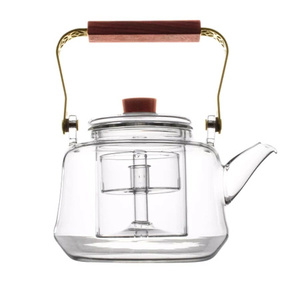 4 x Jarra de cristal Ornamento con cafetera 1000 ml
