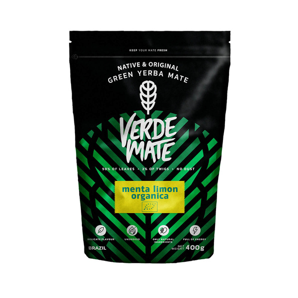 40 x Verde Mate Green Organica Menta Limon 0.4kg