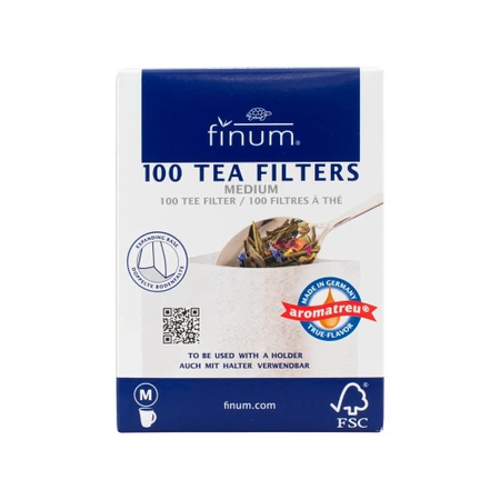 12 x Filtros de papel para té - tamaño M (100 unidades)